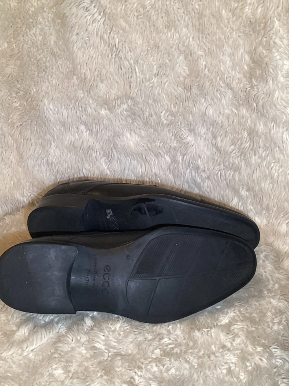 ECCO Men citytray Black Leather Lace-Up Oxfords size 10.5